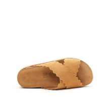 Load image into Gallery viewer, Brown platforms TAMARA made with leather suede
