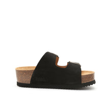 Carica l&#39;immagine nel visualizzatore di Gallery, Black platforms ZOE made with suede leather
