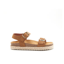 Carica l&#39;immagine nel visualizzatore di Gallery, Brown platforms INES made with eco-leather
