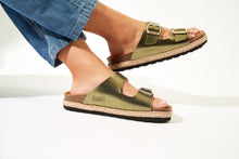 Load image into Gallery viewer, Green platforms ANA made with eco-leather
