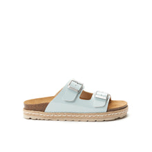 Load image into Gallery viewer, Light Blue platforms ANA made with eco-leather
