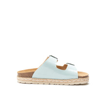 Load image into Gallery viewer, Light Blue platforms ANA made with eco-leather
