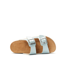 Load image into Gallery viewer, Light Blue platforms ANA made with eco-leather
