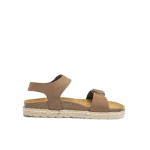 Load image into Gallery viewer, Brown platforms INES made with nubuck leather
