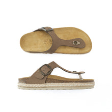 Carica l&#39;immagine nel visualizzatore di Gallery, Brown platforms GALA made with nubuck leather
