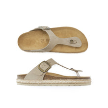 Load image into Gallery viewer, Taupe platforms GALA made with nubuck leather
