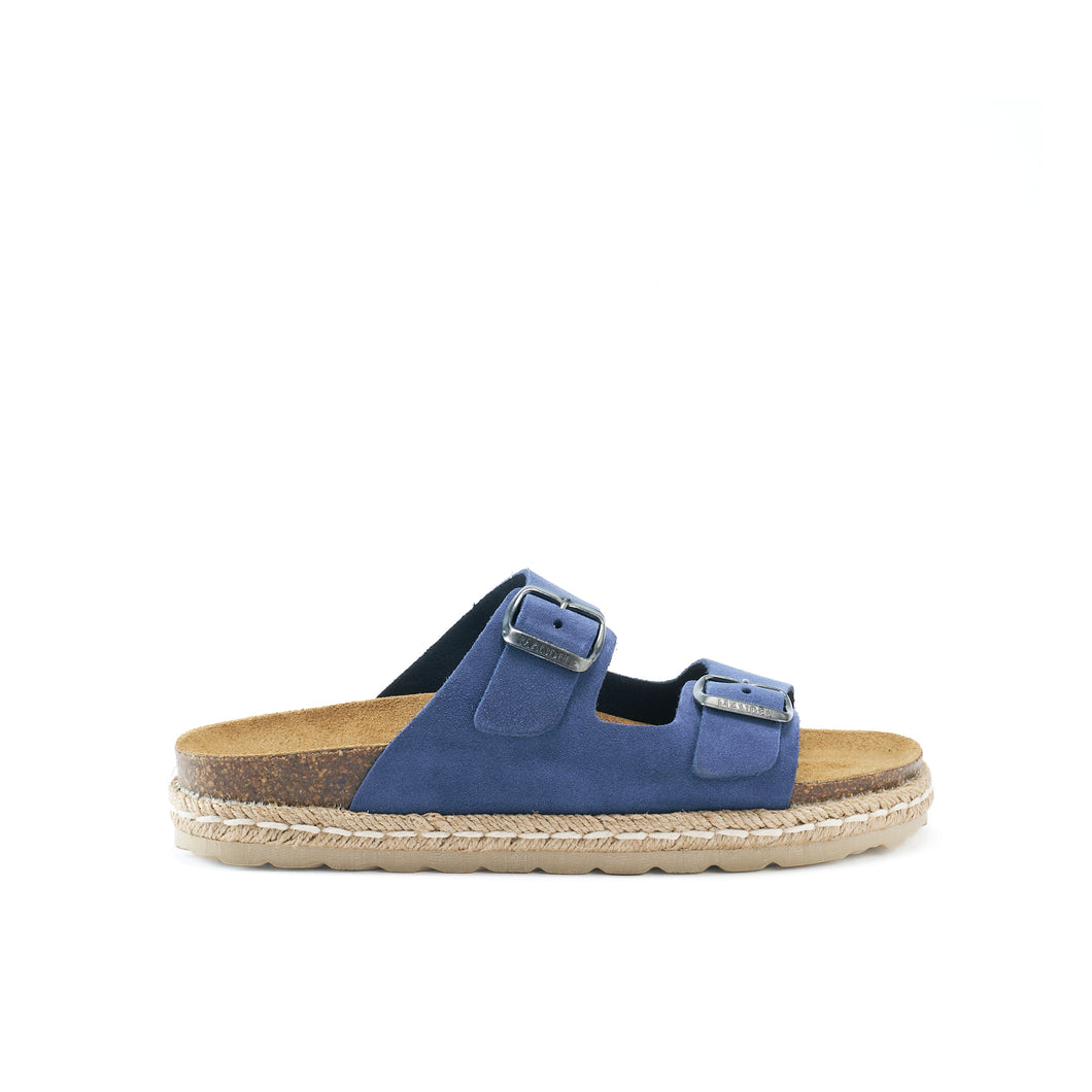 Jeans platforms ANA made with suede leather