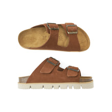 Carica l&#39;immagine nel visualizzatore di Gallery, Chestnuts platforms ANA made with suede leather
