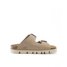 Carica l&#39;immagine nel visualizzatore di Gallery, Taupe platforms ANA made with suede leather
