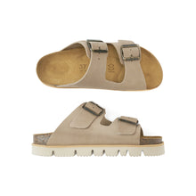 Carica l&#39;immagine nel visualizzatore di Gallery, Taupe platforms ANA made with suede leather
