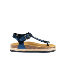 Carica l&#39;immagine nel visualizzatore di Gallery, Navy platforms LEON made with eco-leather
