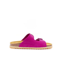 Carica l&#39;immagine nel visualizzatore di Gallery, Magenta two-straps ALBERTO made with suede leather
