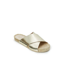 Carica l&#39;immagine nel visualizzatore di Gallery, Gold espadrilles ZOE made with eco-leather
