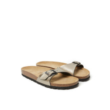 Carica l&#39;immagine nel visualizzatore di Gallery, Bronze single-strap sandals AGATA made with eco-leather
