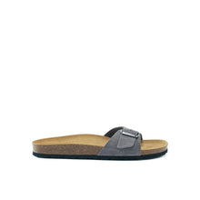 Load image into Gallery viewer, Grey single-strap AGATA made with suede leather
