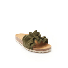 Load image into Gallery viewer, Green sandals SOFIA made with leather
