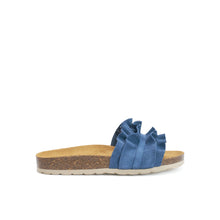 Carica l&#39;immagine nel visualizzatore di Gallery, Jeans single-strap SOFIA made with suede leather
