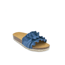 Carica l&#39;immagine nel visualizzatore di Gallery, Jeans single-strap SOFIA made with suede leather
