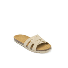 Load image into Gallery viewer, Beige multi-straps CLARA made with suede leather
