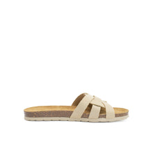 Load image into Gallery viewer, Beige multi-straps CLARA made with suede leather
