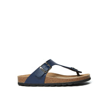 Carica l&#39;immagine nel visualizzatore di Gallery, Navy thong sandals BLANCA made with eco-leather
