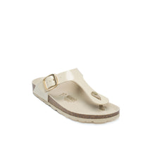 Carica l&#39;immagine nel visualizzatore di Gallery, Beige thong BLANCA BIG BUCKLE made with eco-leather
