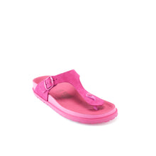 Load image into Gallery viewer, Fuchsia platforms GALA made with suede leather
