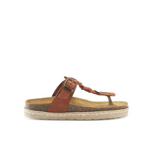 Load image into Gallery viewer, Brown platforms LUNA made with nubuck leather
