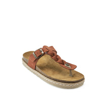 Load image into Gallery viewer, Brown platforms LUNA made with nubuck leather
