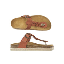 Load image into Gallery viewer, Brown platforms LUNA made with nubuck leather
