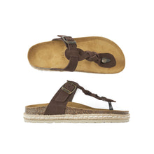 Load image into Gallery viewer, Dark Brown platforms LUNA made with suede leather
