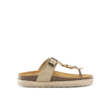 Load image into Gallery viewer, Beige platforms LUNA made with suede leather
