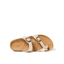 Carica l&#39;immagine nel visualizzatore di Gallery, Platinum multi-strap sandals DARIA made with eco-leather
