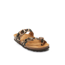 Carica l&#39;immagine nel visualizzatore di Gallery, Brown thong sandals DARIA made with eco-leather
