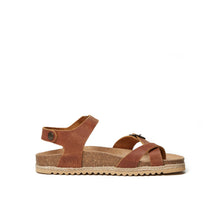 Load image into Gallery viewer, Dark Brown thong sandals ELISA made with leather
