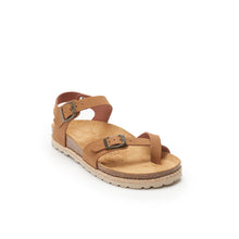 Carica l&#39;immagine nel visualizzatore di Gallery, Brown thong sandals ELISA made with eco-leather
