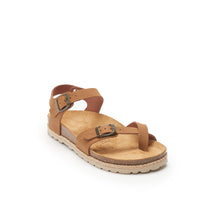 Carica l&#39;immagine nel visualizzatore di Gallery, Cognac Brown thong ELISA made with eco-leather
