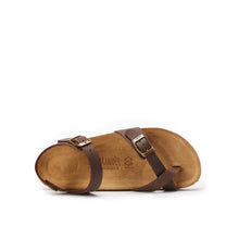 Carica l&#39;immagine nel visualizzatore di Gallery, Dark Brown thong ELISA made with oiled leather
