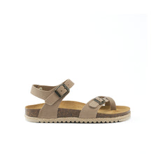 Carica l&#39;immagine nel visualizzatore di Gallery, Taupe thong ELISA made with suede leather
