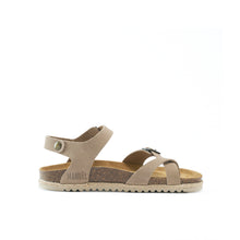 Carica l&#39;immagine nel visualizzatore di Gallery, Taupe thong ELISA made with suede leather
