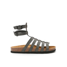 Carica l&#39;immagine nel visualizzatore di Gallery, Grey sandals ANITA made with eco-leather
