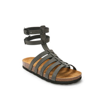 Carica l&#39;immagine nel visualizzatore di Gallery, Grey sandals ANITA made with eco-leather
