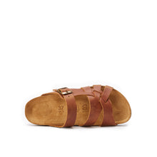Load image into Gallery viewer, Dark Brown multi-strap sandals ALVARO made with leather
