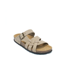 Load image into Gallery viewer, Taupe multi-straps ALVARO made with nubuck leather
