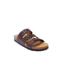 Load image into Gallery viewer, Dark Brown multi-straps PACO made with oiled leather
