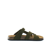 Load image into Gallery viewer, Moss Green multi-straps ALVARO made with suede leather
