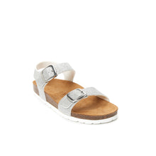 Carica l&#39;immagine nel visualizzatore di Gallery, Silver sandals INES made with eco-leather
