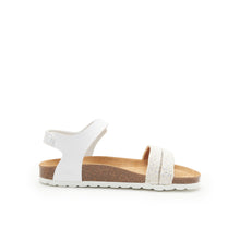 Carica l&#39;immagine nel visualizzatore di Gallery, White sandals BELLA made with eco-leather
