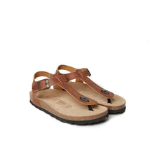 Carica l&#39;immagine nel visualizzatore di Gallery, Brown sandals LEON made with leather
