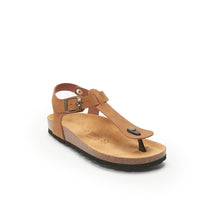 Load image into Gallery viewer, Brown sandals LEON made with eco-leather
